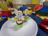 Para los niños está este postre con la figura de Forky  en restaurante Roundup Rodeo BBQ en Toy Story de Disney. Foto Gregorio Mayí.