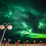 Aurora Boreal, vista desde el Silver Cloud de Silversea. Foto Lacey Dawson.
