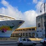 Vista exterior del puerto de la Habana.