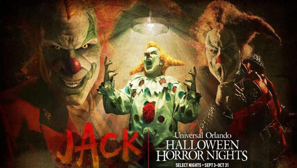Jack el payaso (Jack the Clown), el ícono más conocido en la historia de las Halloween Horror Nights, regresa para las HHN 2021 ya que el evento conmemora su trigésimo aniversario.